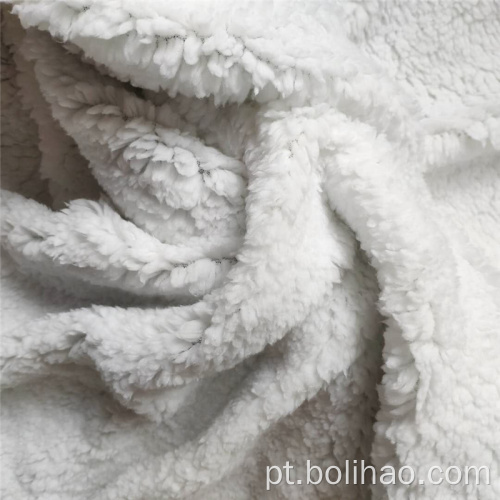 100% poliéster Sherpa velo tecido de algodão